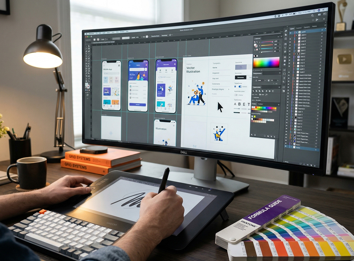 Creative design phase - wireframes and pixel-perfect visual design